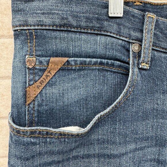 Ariat Men's Blue Bootcut Jeans - Picture 5 of 16